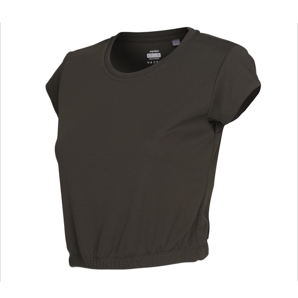 Equipe Women's Crop top with garter Olive Green