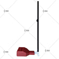 Enlio Badminton Net Post with Weighted Base