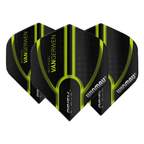 Winmau Prism Alpha MvG Black &amp; Green Darts Flights