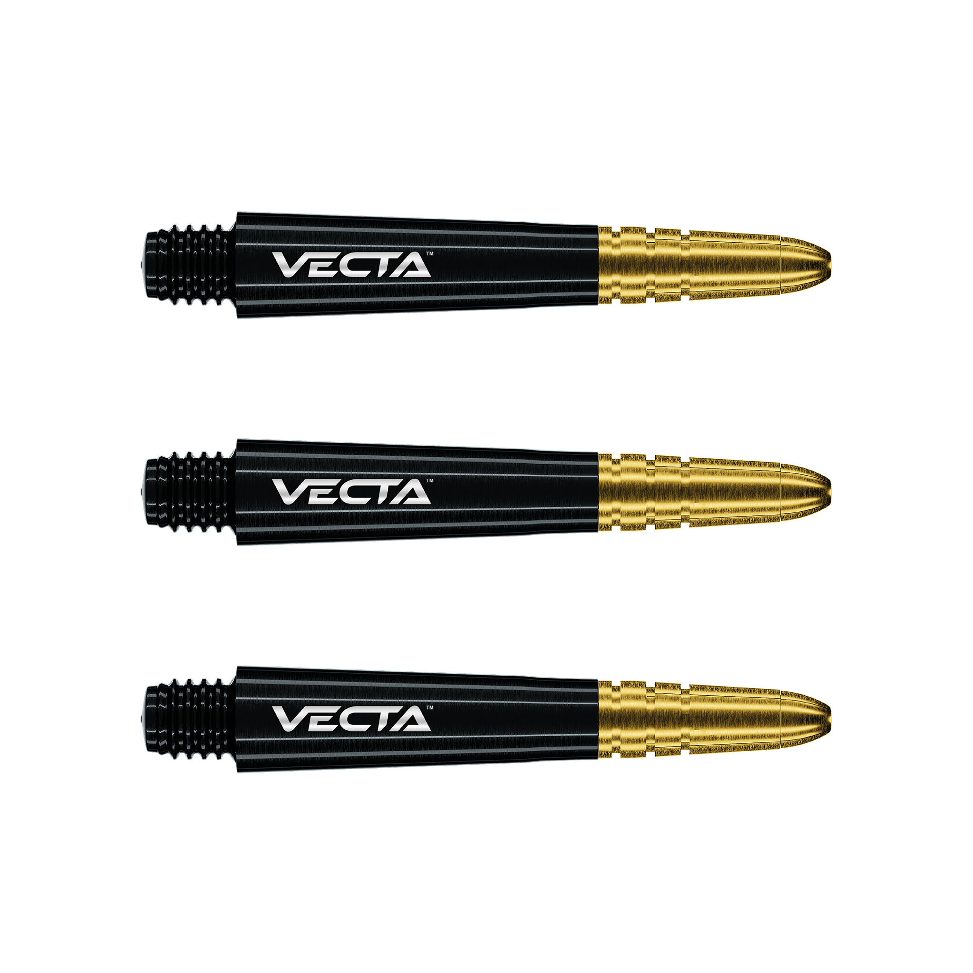 Winmau Vecta Black- Gold Darts Shafts
