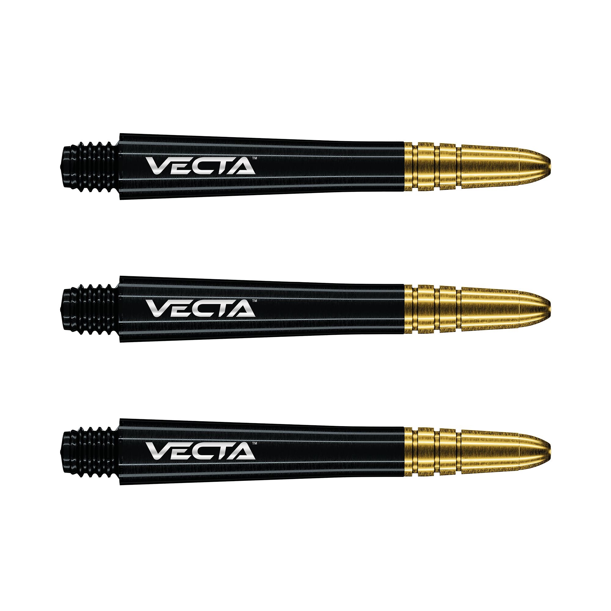 Winmau Vecta Black- Gold Darts Shafts