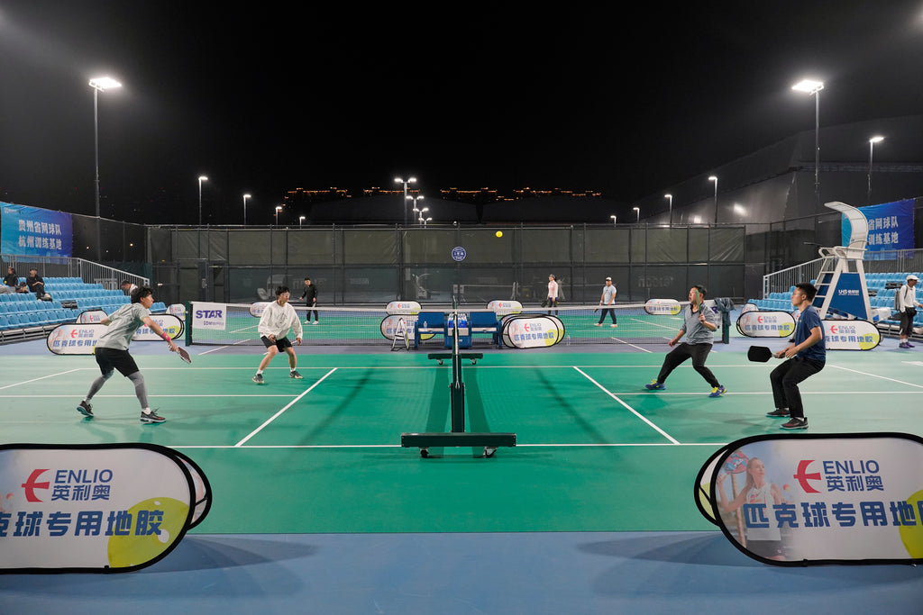 Enlio Outdoor Pickleball Court Mat Rolls