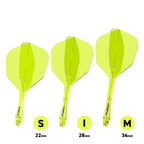 Winmau Fusion #6 Shape Integrated Yellow Flight & Shaft