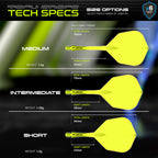 Winmau Fusion #6 Shape Integrated Yellow Flight & Shaft