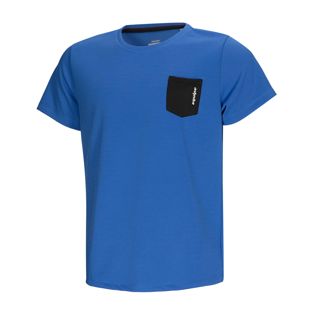 Equipe Men's Classic Blue Round Neck Tee