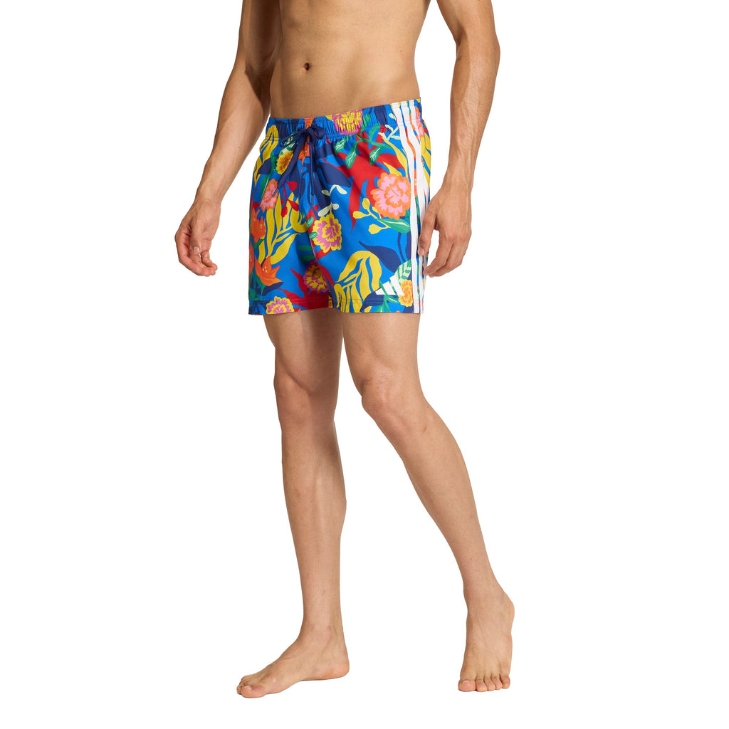 adidas Men's Mexicana Florals 3 Stripes Swim Shorts 5 Inch