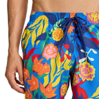 adidas Men's Mexicana Florals 3 Stripes Swim Shorts 5 Inch