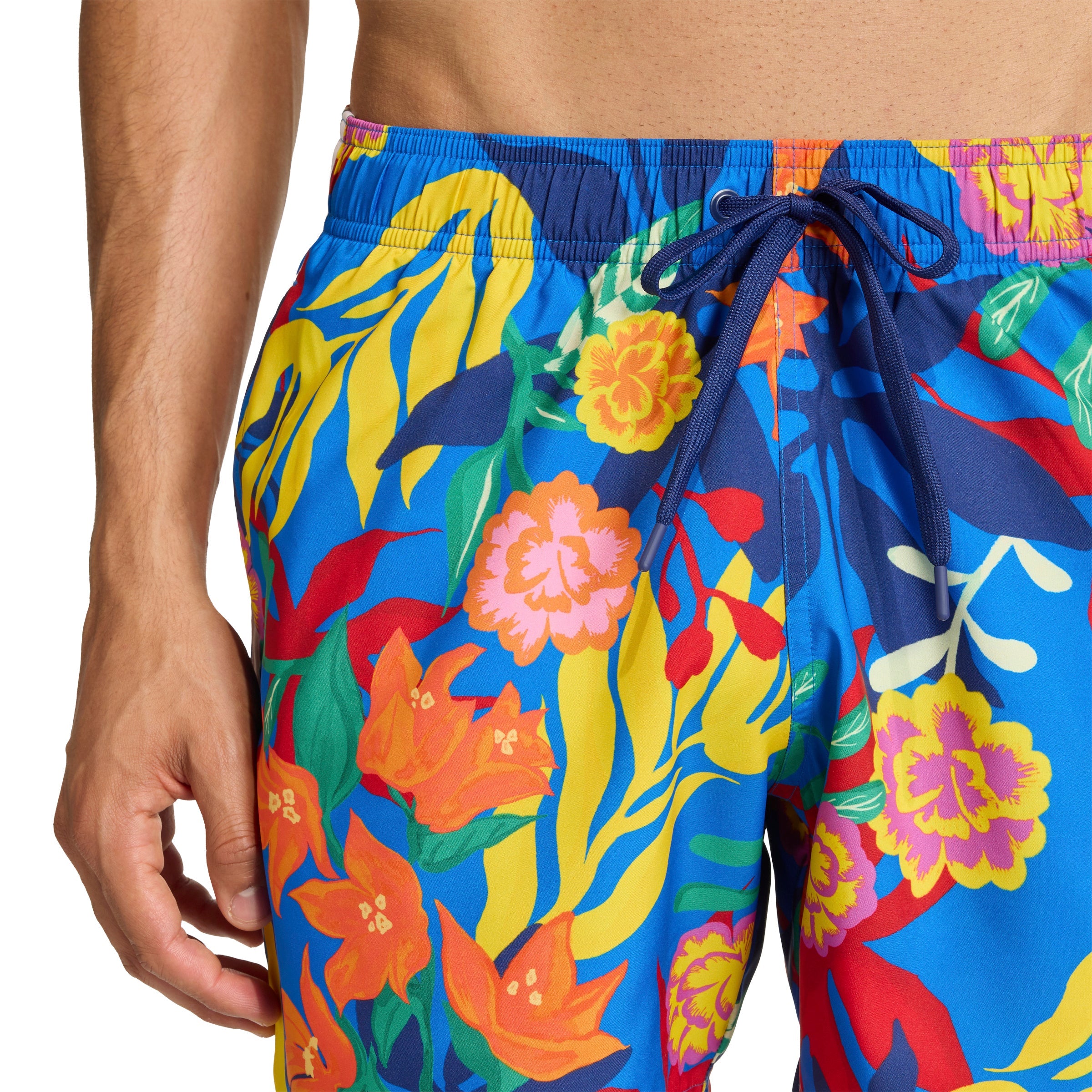 adidas Men's Mexicana Florals 3 Stripes Swim Shorts 5 Inch