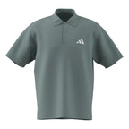 adidas Men's Essentials Plus Loose Fit Small Logo Short Sleeve Polo Shirt