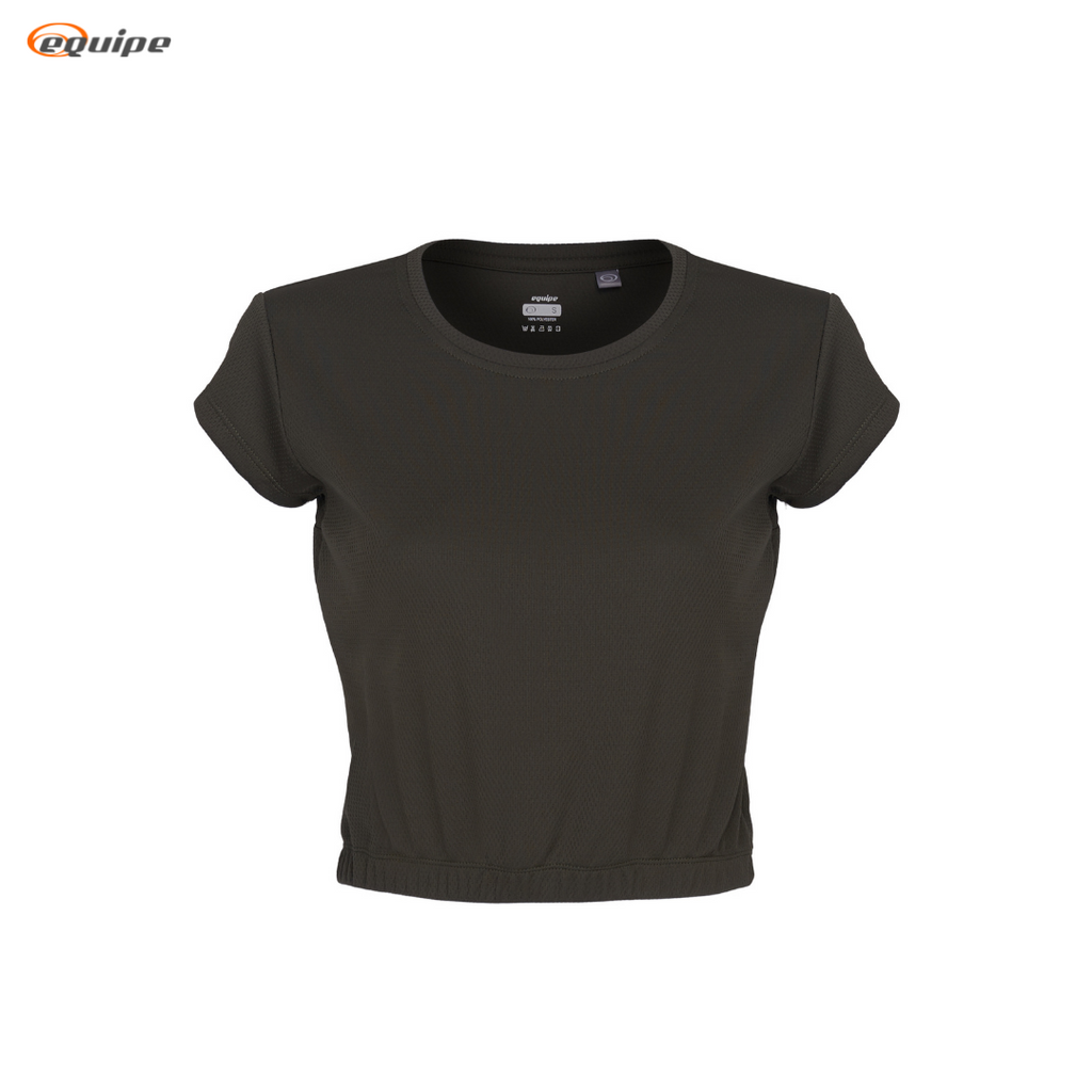 Equipe Women's Crop top with garter Olive Green