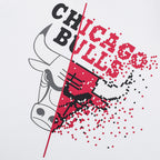 FexPro Men's NBA Embroidered Logo T-Shirt Bulls