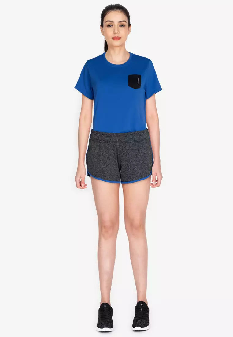Equipe Women's Basic Lounge Shorts Dark Grey/Classic Blue
