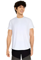Equipe Men's Classic White Round Neck Tee